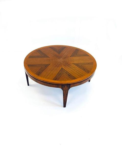 Vintage XL pallisander salontafel, Ilse Möbel ‘60, Huis en Inrichting, Tafels | Salontafels, Zo goed als nieuw, Minder dan 50 cm