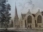 Originele gravure Kerk te Leimuiden Hendrik Spilman 1750, Antiek en Kunst, Kunst | Etsen en Gravures, Verzenden