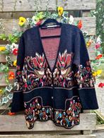 Prachtig uniek vintage wollen vest met kippen en vlinders, Kleding | Dames, Ophalen of Verzenden, Zo goed als nieuw, Maat 46/48 (XL) of groter
