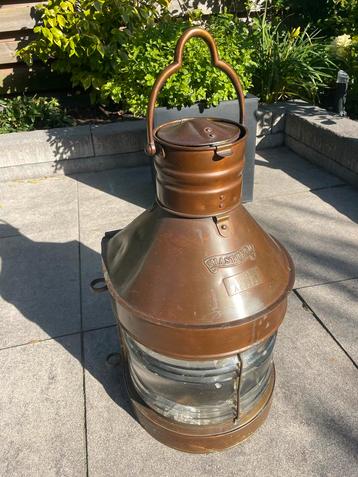 Antieke Scheepslantaarn Koper - Restauratie Object beschikbaar voor biedingen