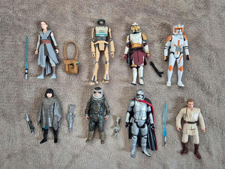 Star Wars Figuren Set - 8 Stuks Compleet, Kinderen en Baby's, Speelgoed | Actiefiguren, Gebruikt, Verzenden