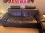 Natuzzi Zelig lederen bankstel met relaxfunctie, Huis en Inrichting, Banken | Bankstellen, Ophalen, Zo goed als nieuw, Rechte bank