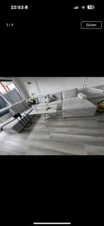 Grijze Hoekbank Manolo (Meubella) - Nog 2 jaar garantie!, Kunststof, Hoekbank, 300 cm of meer, Ophalen of Verzenden