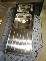 RVS Spoelbak met Afdruiprek, Ophalen, Gebruikt, 50 tot 100 cm, Minder dan 100 cm