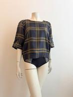Rue Blanche geblokte blouse 38, Kleding | Dames, Ophalen of Verzenden, Zo goed als nieuw, Maat 38/40 (M), Korte mouw