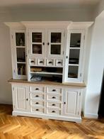 Prachtige buffetkast, servieskast massief teak 180x226cm, Huis en Inrichting, Kasten | Buffetkasten, Ophalen of Verzenden, Zo goed als nieuw