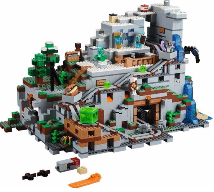 LEGO - Minecraft - 21137 - The Mountain Cave, Kinderen en Baby's, Speelgoed | Duplo en Lego, Zo goed als nieuw, Lego, Complete set