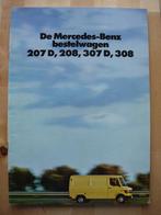 Mercedes 207D 208 307D 308 Brochure 1981 - 207 307 D, Zo goed als nieuw, Ophalen, Mercedes-Benz, Mercedes
