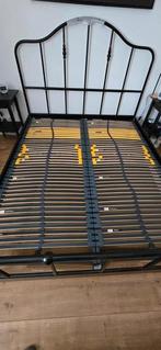 Ikea bed met goede bedbodems moet snel weg, Huis en Inrichting, Slaapkamer | Bedden, Ophalen, Zwart, Tweepersoons, Zo goed als nieuw