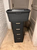 Curvestijl ladekasten antraciet, Ophalen of Verzenden