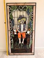 Tiffany Glas in Lood: Vissersmannetje, Antiek en Kunst, Antiek | Glas en Kristal, Ophalen