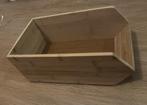 Opbergkistje hout bamboe stapelbaar, Ophalen, Zo goed als nieuw, Minder dan 50 cm
