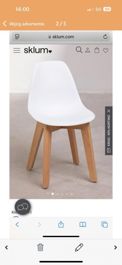 Zwart Mini scand Nordic Kids stoel, Kinderen en Baby's, Kinderkamer | Tafels en Stoelen, Nieuw, Stoel(en), Ophalen of Verzenden