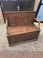 Kerk/hal bank Antiek, Antiek en Kunst, Antiek | Meubels | Stoelen en Banken, Ophalen of Verzenden