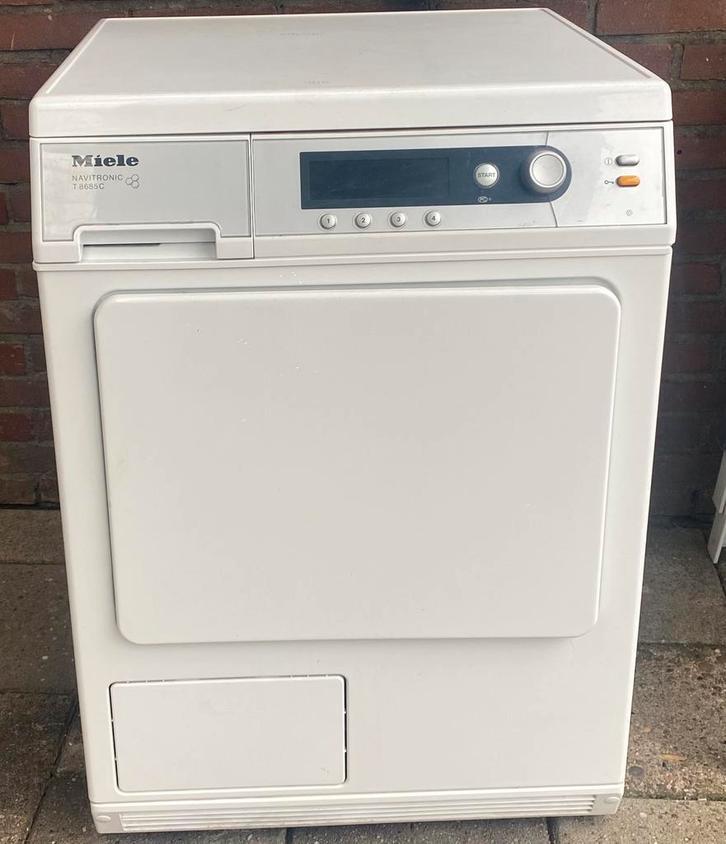 Miele navitronic condensdroger, Witgoed en Apparatuur, Wasdrogers, Gebruikt, Condens, Voorlader, 8 tot 10 kg, Minder dan 85 cm