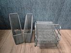 Gratis: bureauset zilverkleurig/zwart, Ophalen, Gebruikt