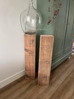 Houten sokkels / zuilen NIEUW, Huis en Inrichting, Woonaccessoires | Zuilen en Pilaren, Ophalen of Verzenden, Gebruikt
