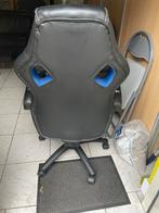 Gaming Stoel - Zwart/Blauw, Ophalen, Gebruikt, Zwart, Gaming bureaustoel