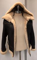 Luxe dames lammy coat pilotenjas - maat S, Bruin, Giorgio, Ophalen of Verzenden, Zo goed als nieuw