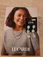 Zilverkleurige Druppel Oorbellen Lucardi kerstmis, Hangers, Met strass, Nieuw, Ophalen of Verzenden