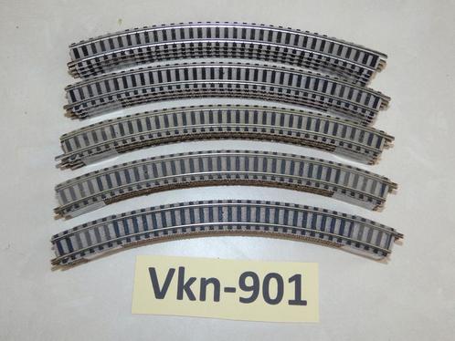 Vk-901 N Spoor Gebogen Rails 9125 Fleischmann R2 met LB, Hobby en Vrije tijd, Modeltreinen | N-Spoor, Gebruikt, Rails, Gelijkstroom