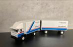 Daf 2100 bakwagen met aanhanger Lion Car, Hobby en Vrije tijd, Modelauto's | 1:50, Ophalen of Verzenden, Zo goed als nieuw, Bus of Vrachtwagen