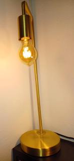 Gouden tafel lamp, Ophalen of Verzenden, Zo goed als nieuw, Minder dan 50 cm