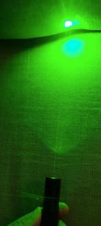 Krachtige laserpointer/laserlamp met sleutelbeveiliging, Ophalen of Verzenden, Gebruikt, Batterij