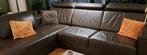 Lederen hoekbank in goede staat., Huis en Inrichting, Ophalen of Verzenden, Gebruikt