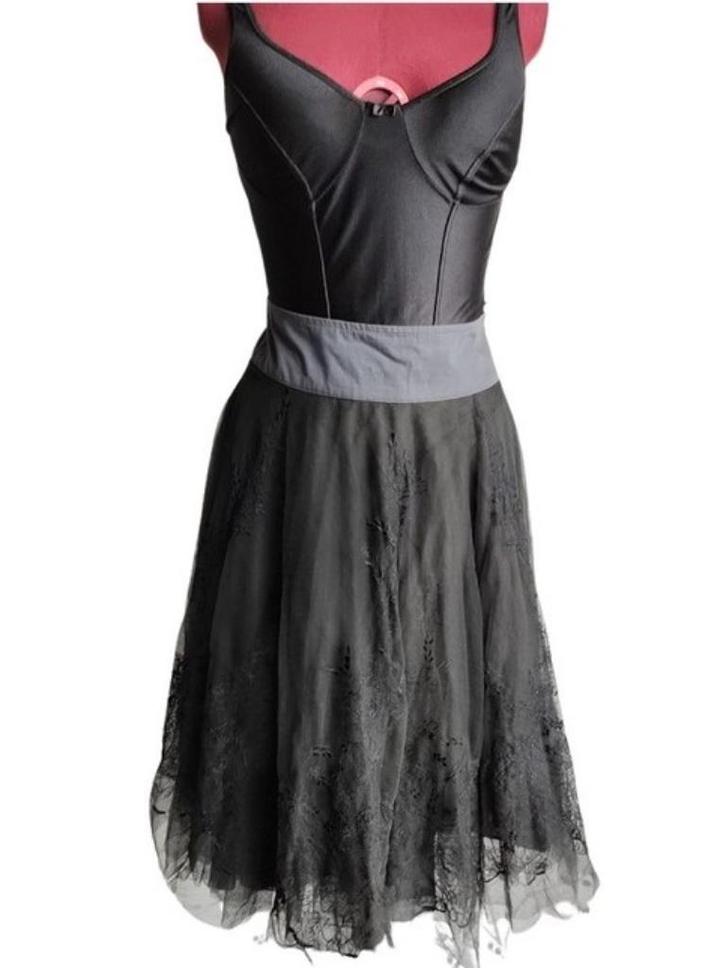 Feestrok van Just in Case maat 38/40 Nieuw, Kleding | Dames, Rokken, Nieuw, Maat 38/40 (M), Zwart, Onder de knie, Ophalen of Verzenden