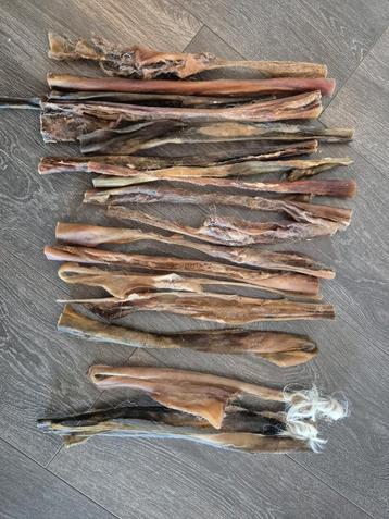 Honden kop huid knaag / kauw botten 35 cm lang (18 stuks) beschikbaar voor biedingen