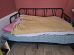 IKEA uitschuifbaar bed - Fyrresdal, Ophalen, Eenpersoons, Zwart, 80 cm