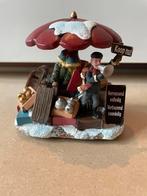 Kerstdorp kraampje met figuur, Ophalen, Zo goed als nieuw
