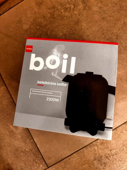 HEMA Boil Ketelbinkie 2200W – Retro waterkoker nieuw, Witgoed en Apparatuur, Waterkokers, Nieuw, Ophalen of Verzenden