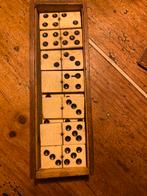 Compleet Dominospel in Houten Doos, Een of twee spelers, Ophalen of Verzenden, Gebruikt