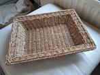 Rechthoekig rotan dienblad, Huis en Inrichting, Woonaccessoires | Dienbladen, Ophalen of Verzenden, Gebruikt, Rechthoekig, Hout