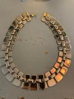Vintage goudkleurig vergulde schakelketting schakels ketting, Sieraden, Tassen en Uiterlijk, Kettingen, Ophalen of Verzenden, Zo goed als nieuw