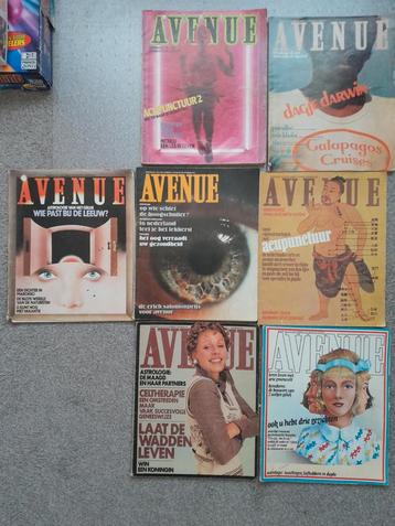 Vintage Avenue tijdschriften,  1973, 7 stuks beschikbaar voor biedingen