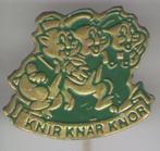 Knir Knar Knor groen koper stripfiguurtje speldje ( S_066 ), Verzamelen, Speldjes, Pins en Buttons, Verzenden, Zo goed als nieuw