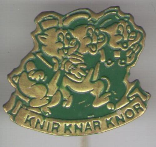 Knir Knar Knor groen koper stripfiguurtje speldje ( S_066 ), Verzamelen, Speldjes, Pins en Buttons, Zo goed als nieuw, Speldje of Pin