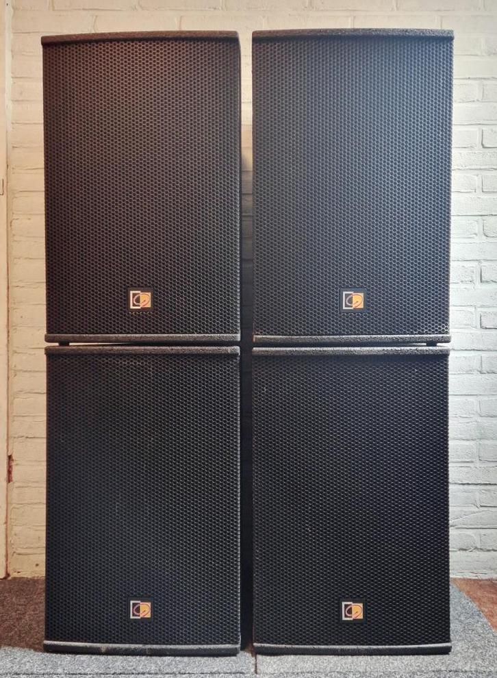 Audac PX112 Mk2  Luidspreker boxen.  2 of 4 stuks, Audio, Tv en Foto, Luidsprekers, Zo goed als nieuw, Front, Rear of Stereo speakers