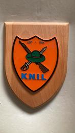 KNIL schildje, Ophalen of Verzenden, Landmacht, Nederland, Embleem of Badge