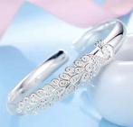 Nieuwe 925 zilveren armband met pauw design, Nieuw, Ophalen of Verzenden, Met bedels of kralen, Zilver