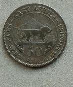 East Africa, 50 cents 1921, Ophalen of Verzenden, Overige landen, Losse munt, Zilver