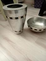 Mooie metalen set met paarlemoer,€25,00, Ophalen of Verzenden, Zo goed als nieuw, Metaal, Minder dan 50 cm