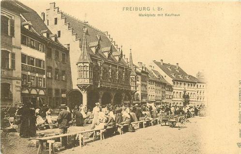 (379-046-023) Freiburg i Br Marktplatz, Verzamelen, Ansichtkaarten | Buitenland, Duitsland, Verzenden