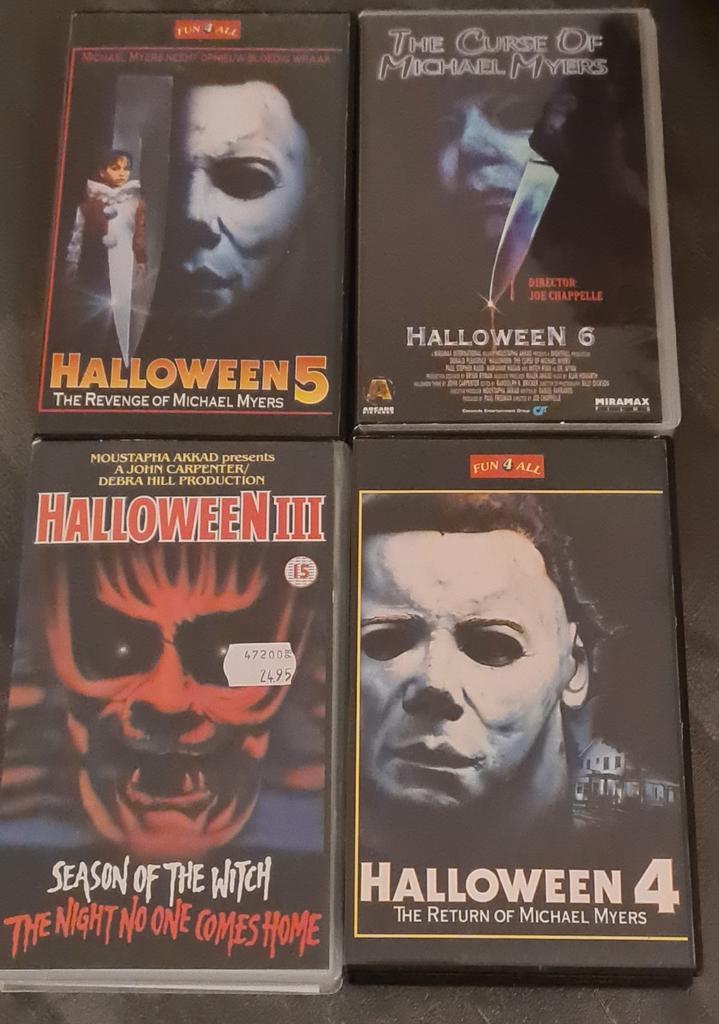 Halloween VHS Collectie, Cd's en Dvd's, VHS | Film, Gebruikt, Horror, Vanaf 16 jaar, Ophalen of Verzenden