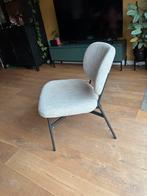 Prachtig stoeltje creme velvet fijne fauteuil zgan, Ophalen, Wit, Zo goed als nieuw, Stof