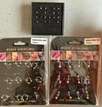 Klein partijtje piercings!, Ophalen of Verzenden, Zo goed als nieuw, Staal, Met strass
