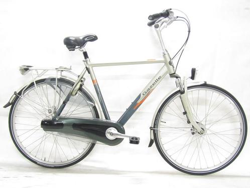 Gazelle Orange grijs heren 57cm 28inch, Fietsen en Brommers, Fietsen | Heren | Herenfietsen, Gebruikt, Gazelle, 57 tot 61 cm, Versnellingen